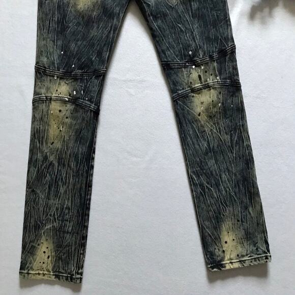 Preme NWT Distressed Stone wash Skinny Jeans Men W30 L32 *Pls See Description* - Picture 9 of 10